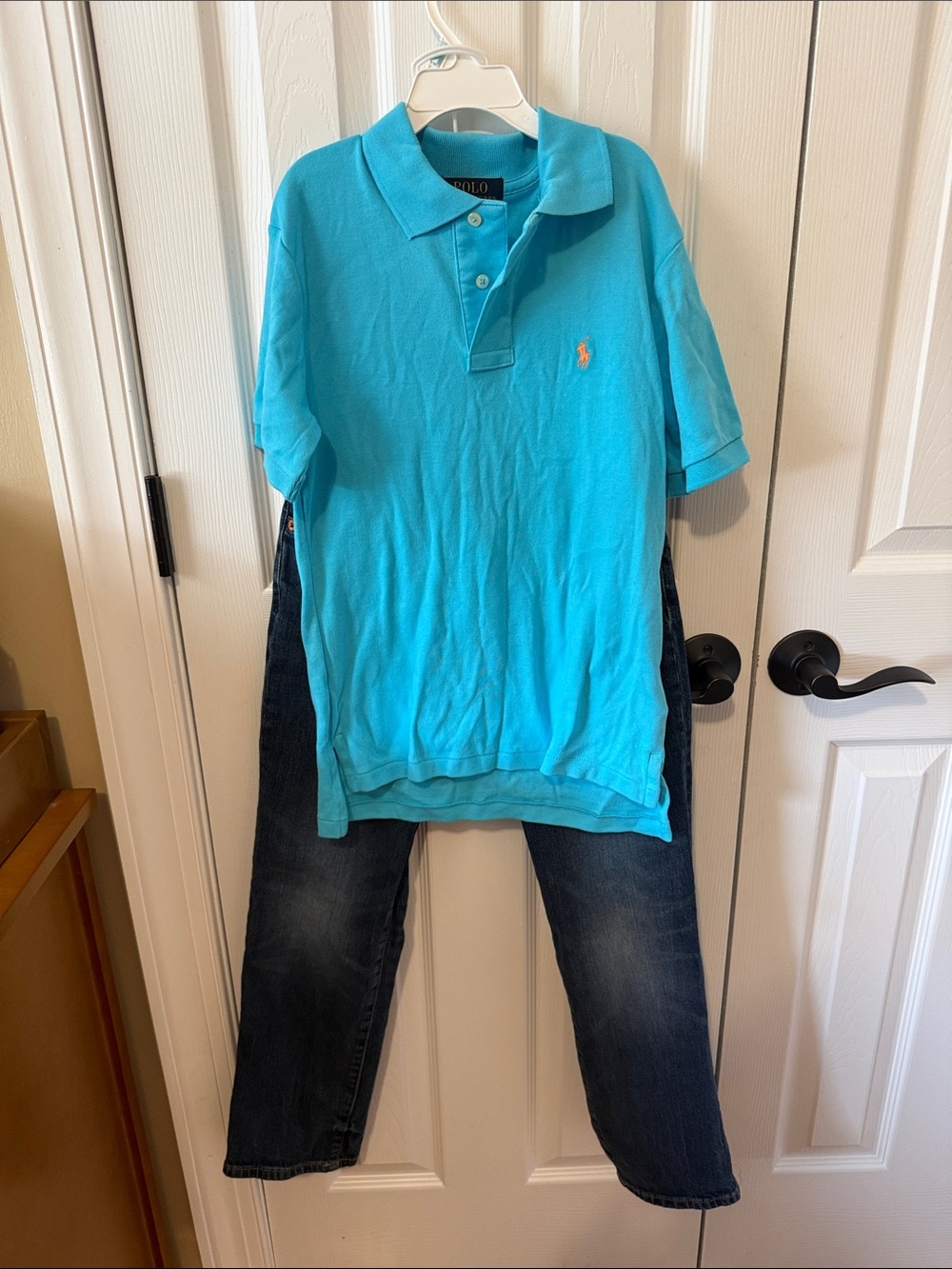 Polo by Ralph Lauren Bright Turquoise Boys Polo Shirt NWT and Polo jeans LN